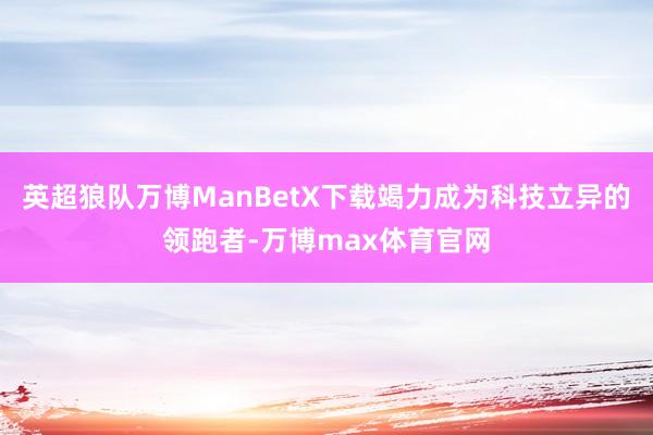 英超狼队万博ManBetX下载竭力成为科技立异的领跑者-万博max体育官网